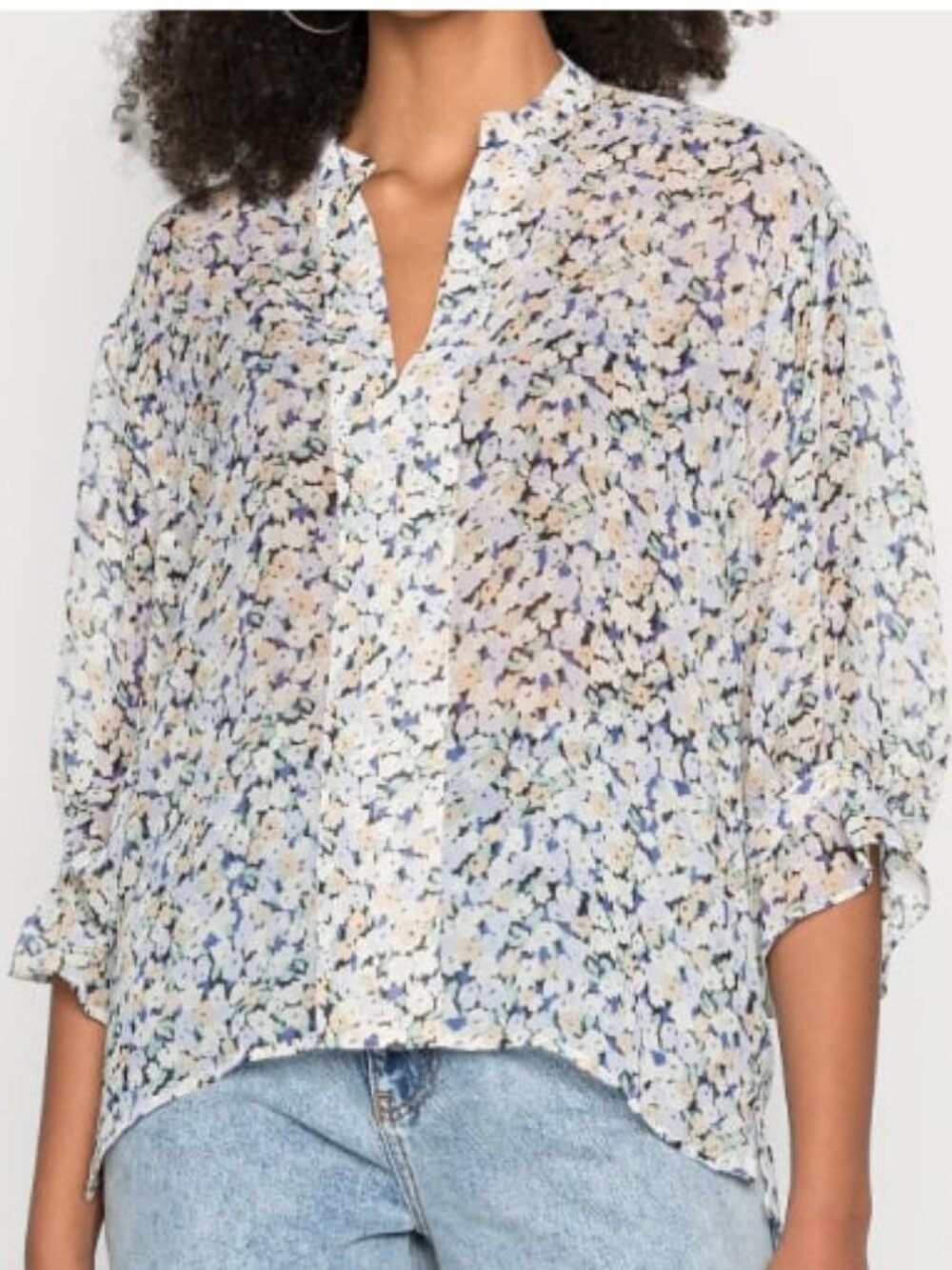 Soaked In Luxury Josefine Amily Sheer Floral Top